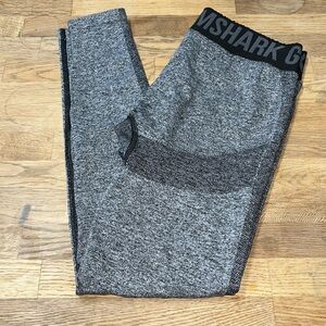 Gymshark Flex Crop Seamless Leggings Dark Heather Gray (Medium)
